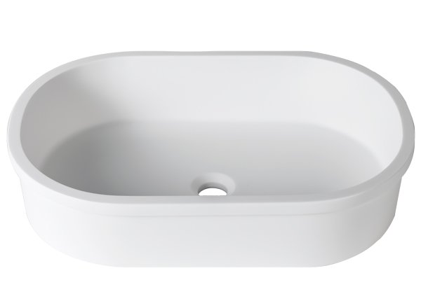  Solid Surface Wastafels 3-Way B414 - 60x40 cm E